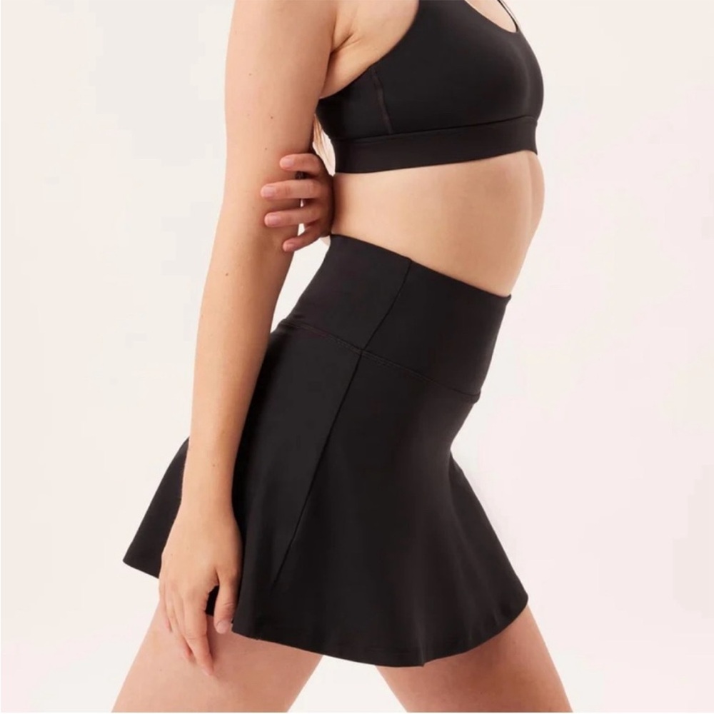 Girlfriend Collective Black skort skirt sz large - Picture 1 of 9
